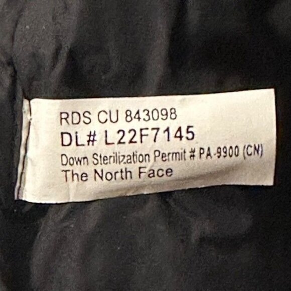 THE NORTH FACE 1996 Retro Nuptse 700 Harbor Blue Insulated Jacket Women 1X NWOT - Picture 12 of 14